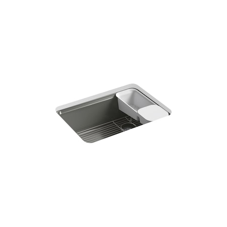 Kohler Kitchen Sink, Undermount Mount, 5 Hole 8668-5UA2-58